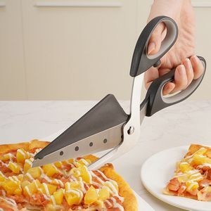 2 In 1 Pizza Scissors Cutter And Spatula With Ergonomic Handle And Detachable Design 19