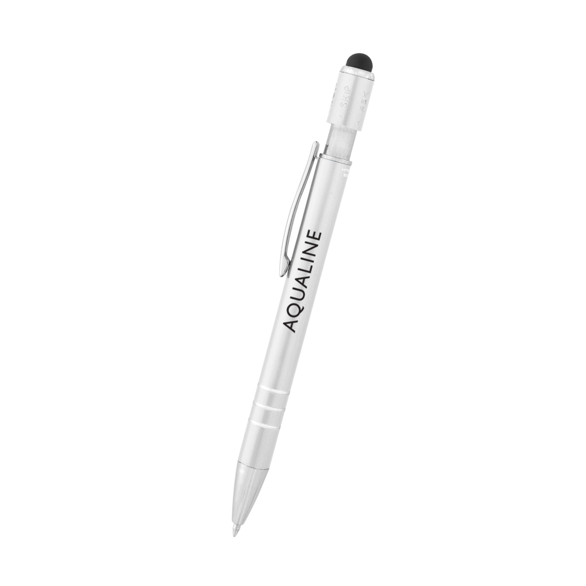 Recycled Aluminum Spin Game Top Pen With Stylus 14