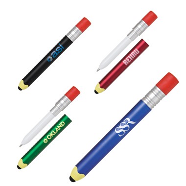 School Pencil Style Stylus and Pen Combo 2