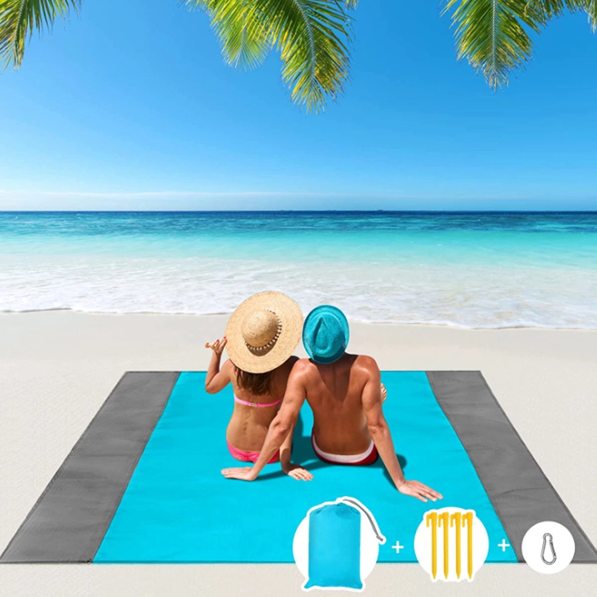 Foldable Picnic Blanket With Storage Bag 4