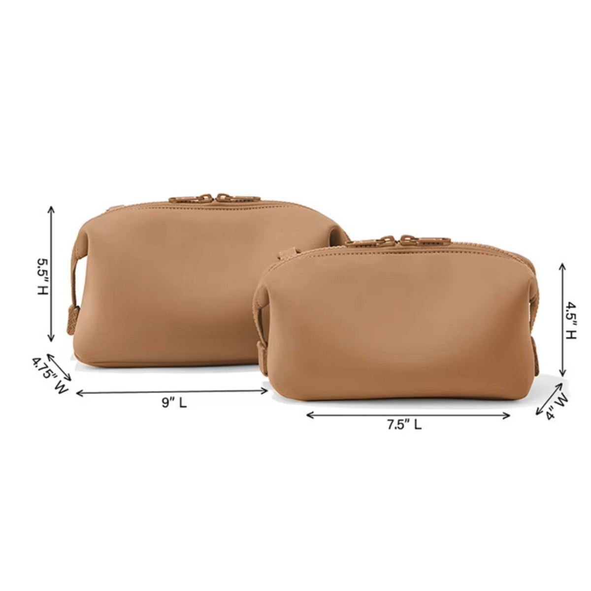 4L Sleek Neoprene Makeup Pouch W/ Zipper Closure 3