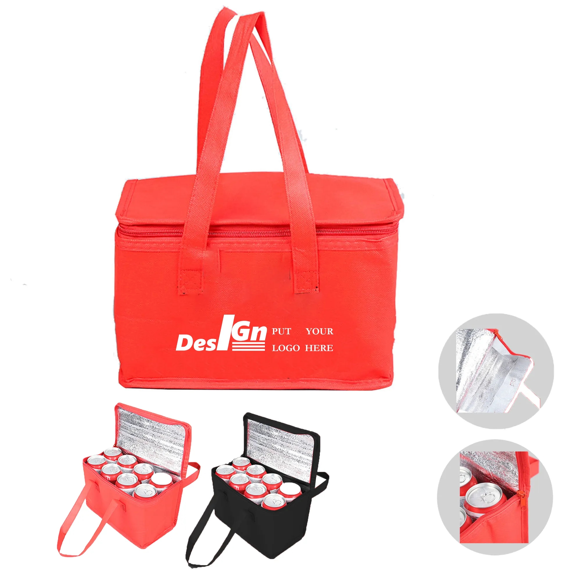 8 Cans Non-woven Insulated Bag