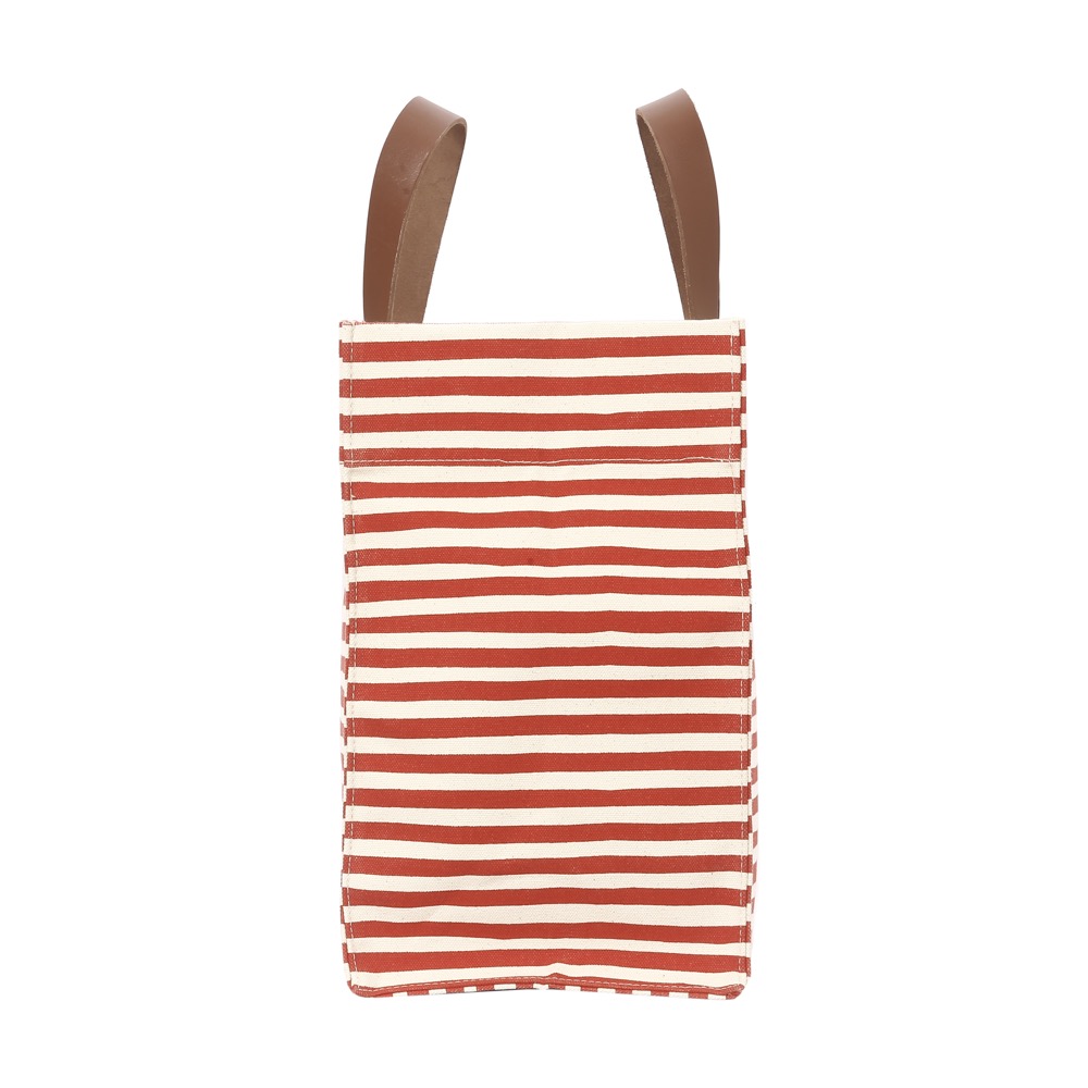 20 Oz. Super Heavy Canvas Stripe Manhattan Tote Bag 6