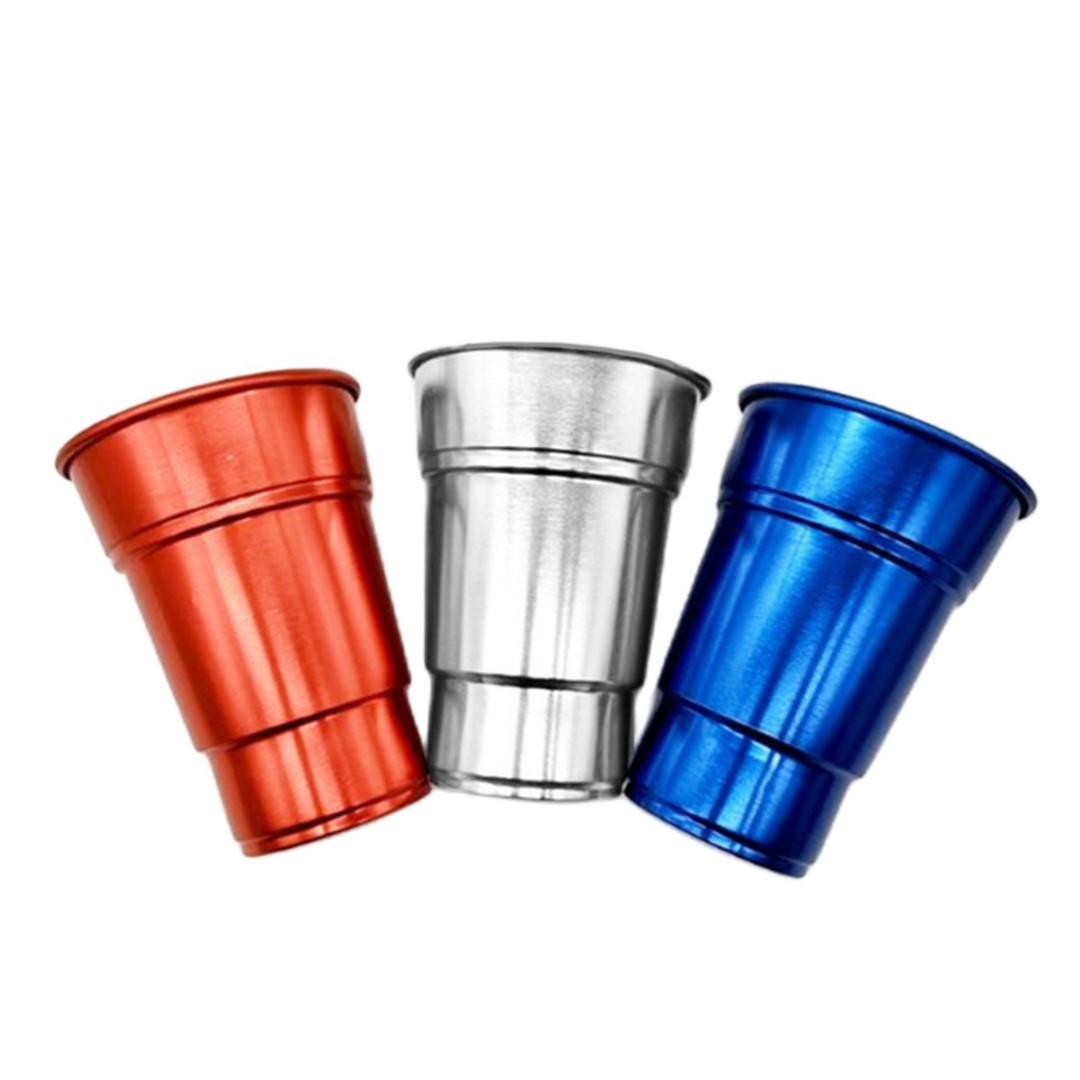 Reusable disposable recyclable aluminum cup 2