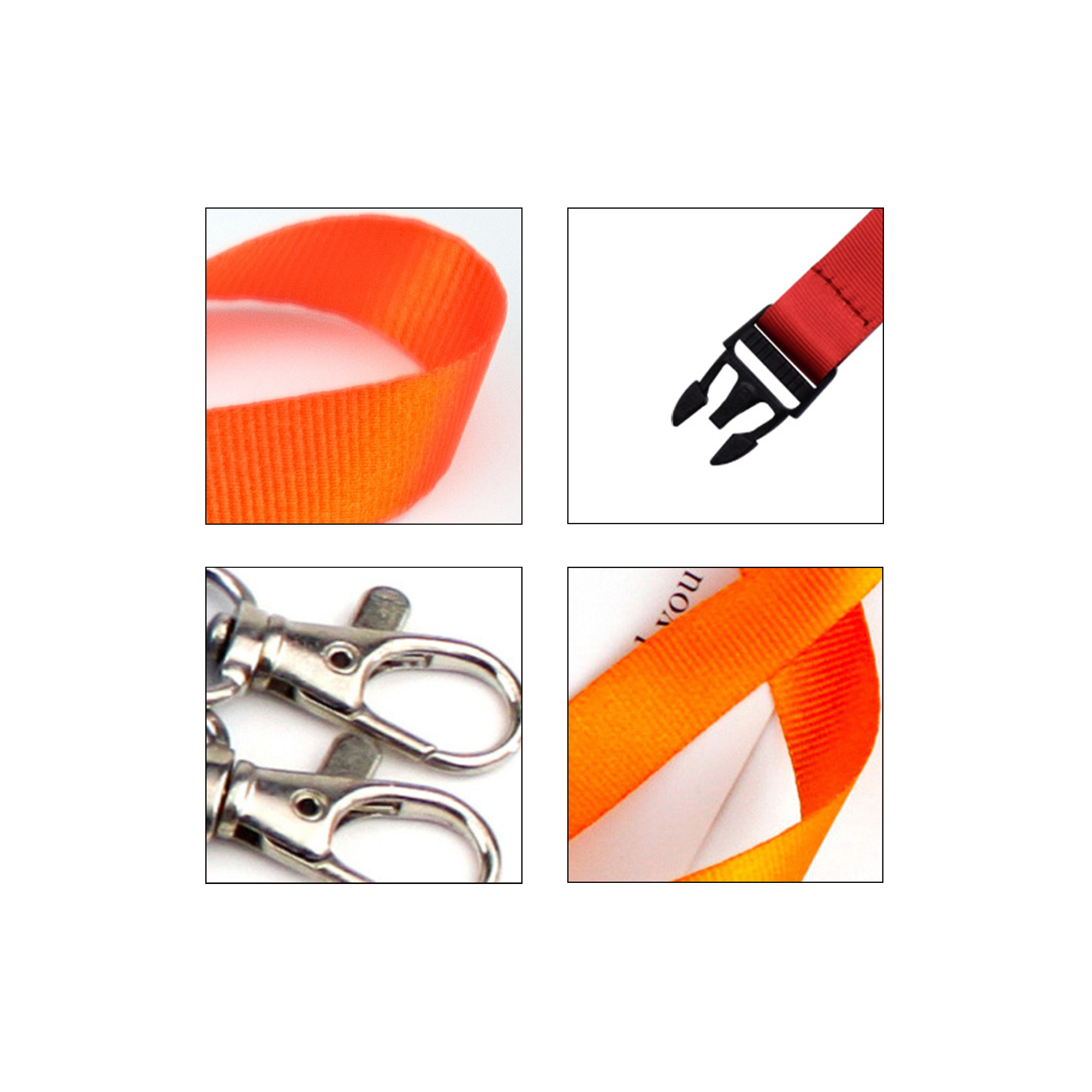 3/4" Custom Polyester Detachable Buckle Lanyard 3
