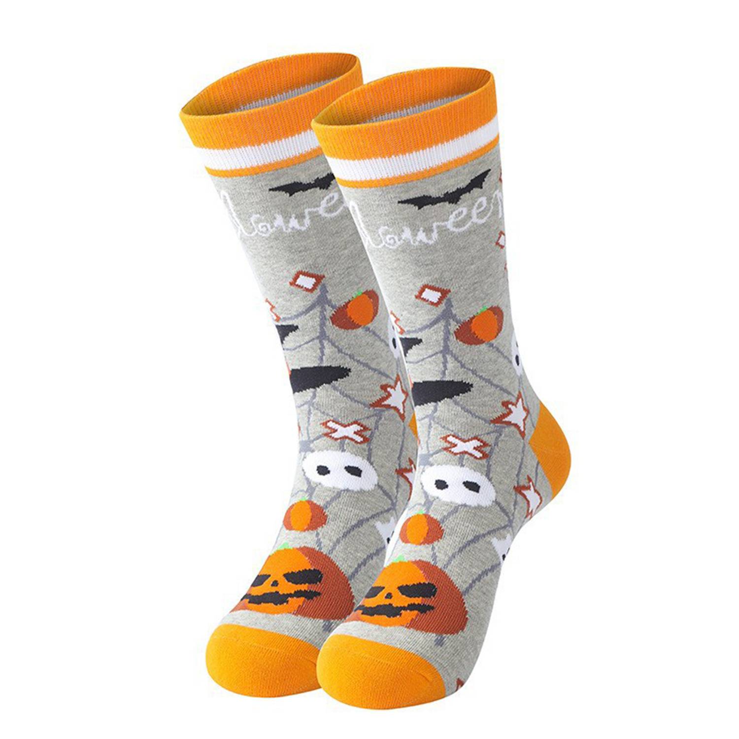 Cartoon Funny Halloween Casual Man's Warm Socks 4