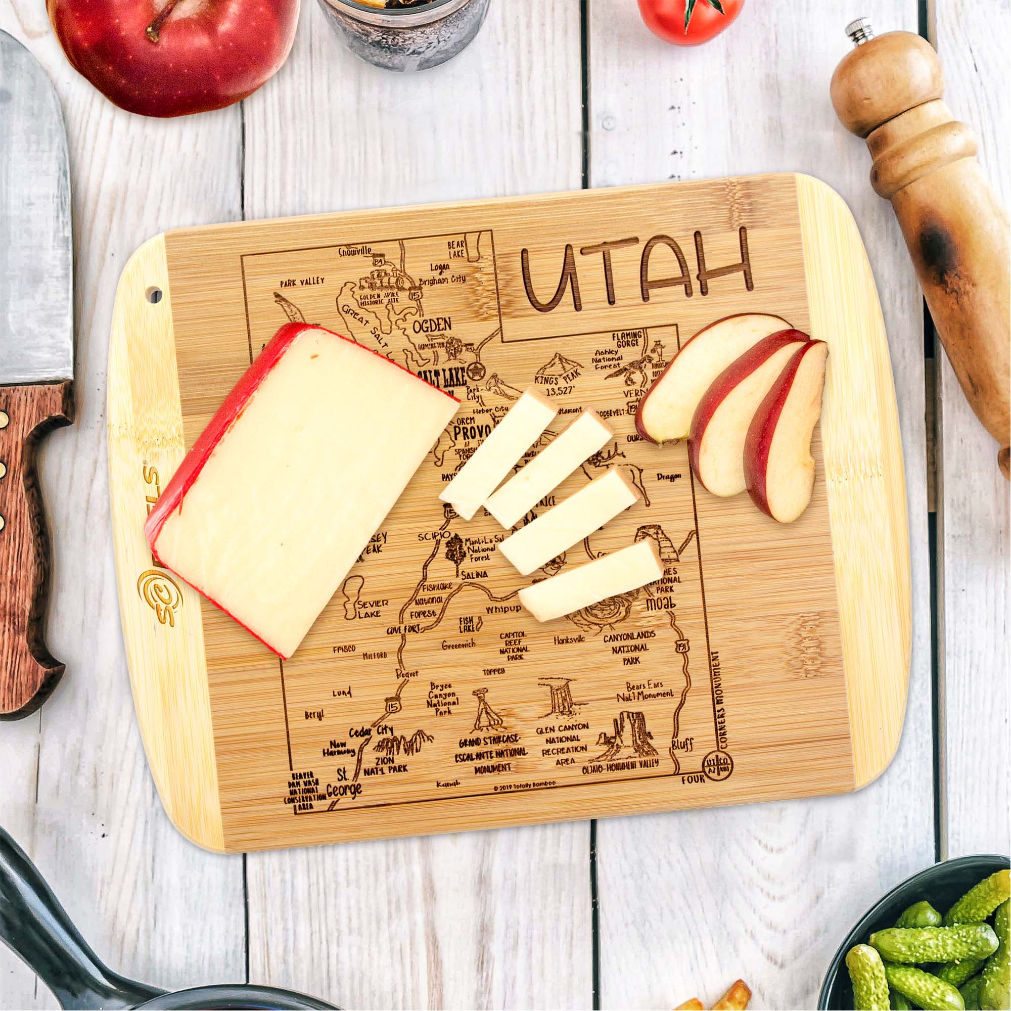 A Slice of Life Utah Serving & Cutting Board 6