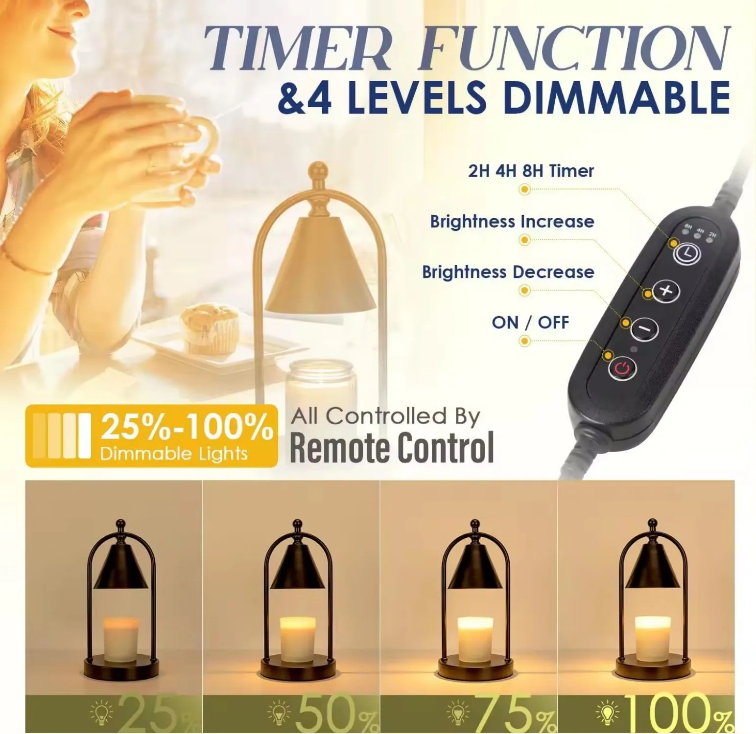 Candle Warmer Lamp with Timer 3