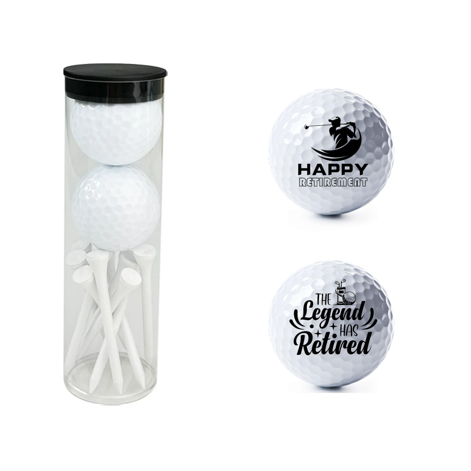 Custom Golf Ball and Tee Set 1