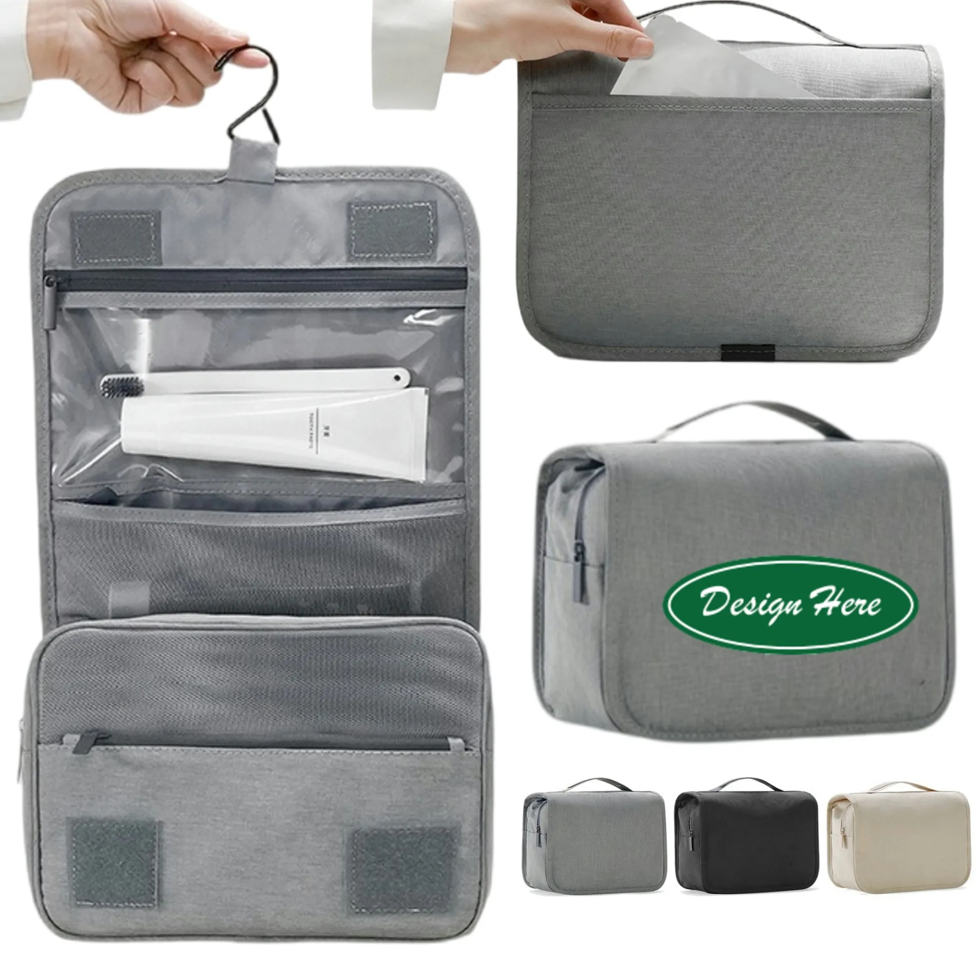 Hanging toiletry bag travel essentials 1