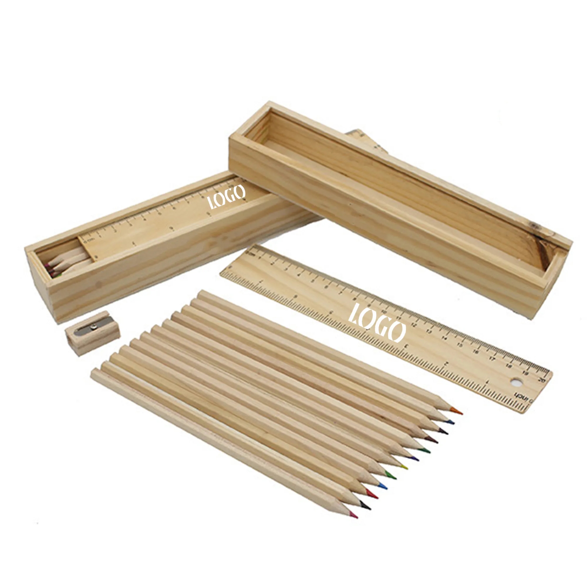 Luxury Wooden Set - 12 Pencils 3