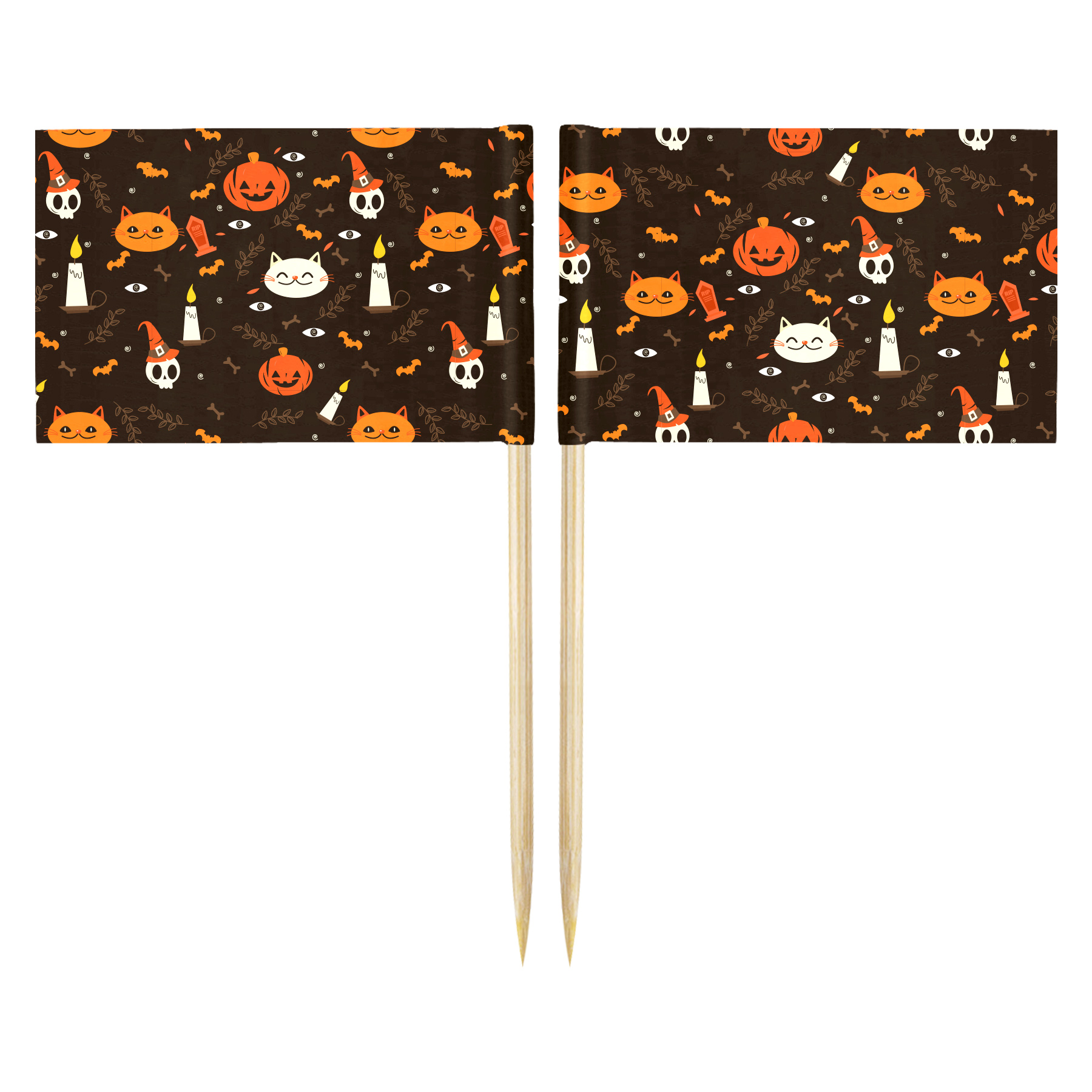 Rectangle 10CM Toothpick Flag 2