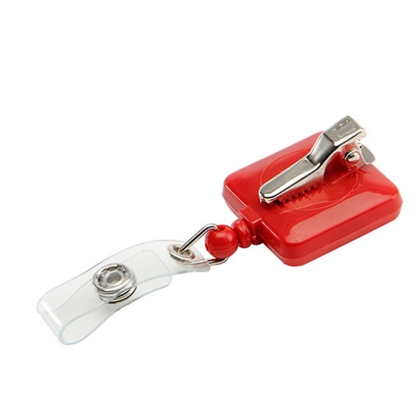 Plastic Square Badge Holder - opaque 5