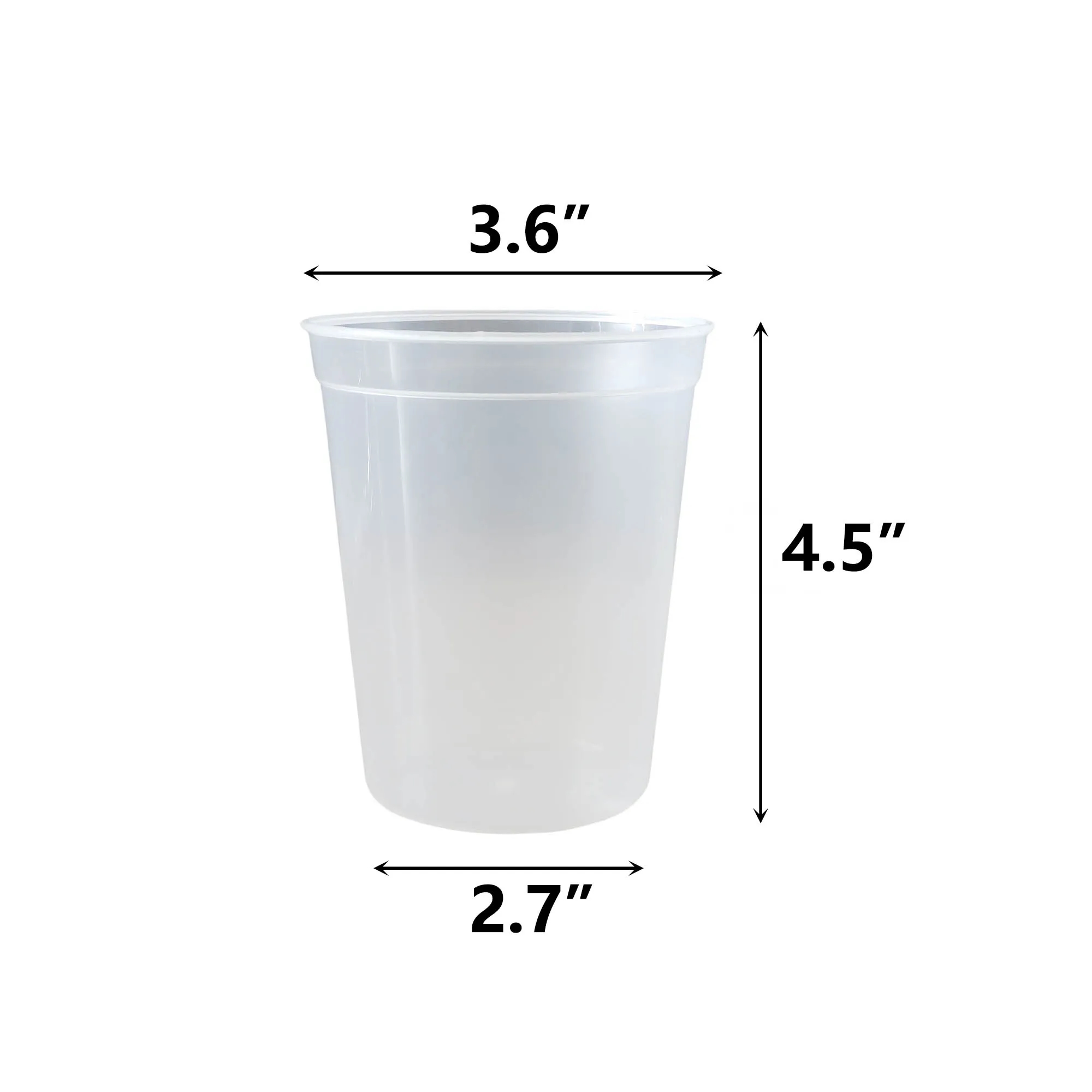 MOQ20 Plastic 16oz Party Stadium Cups 3