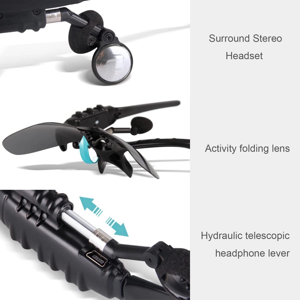 Wireless Sunglasses Anti-ray Stereo Headphones 4