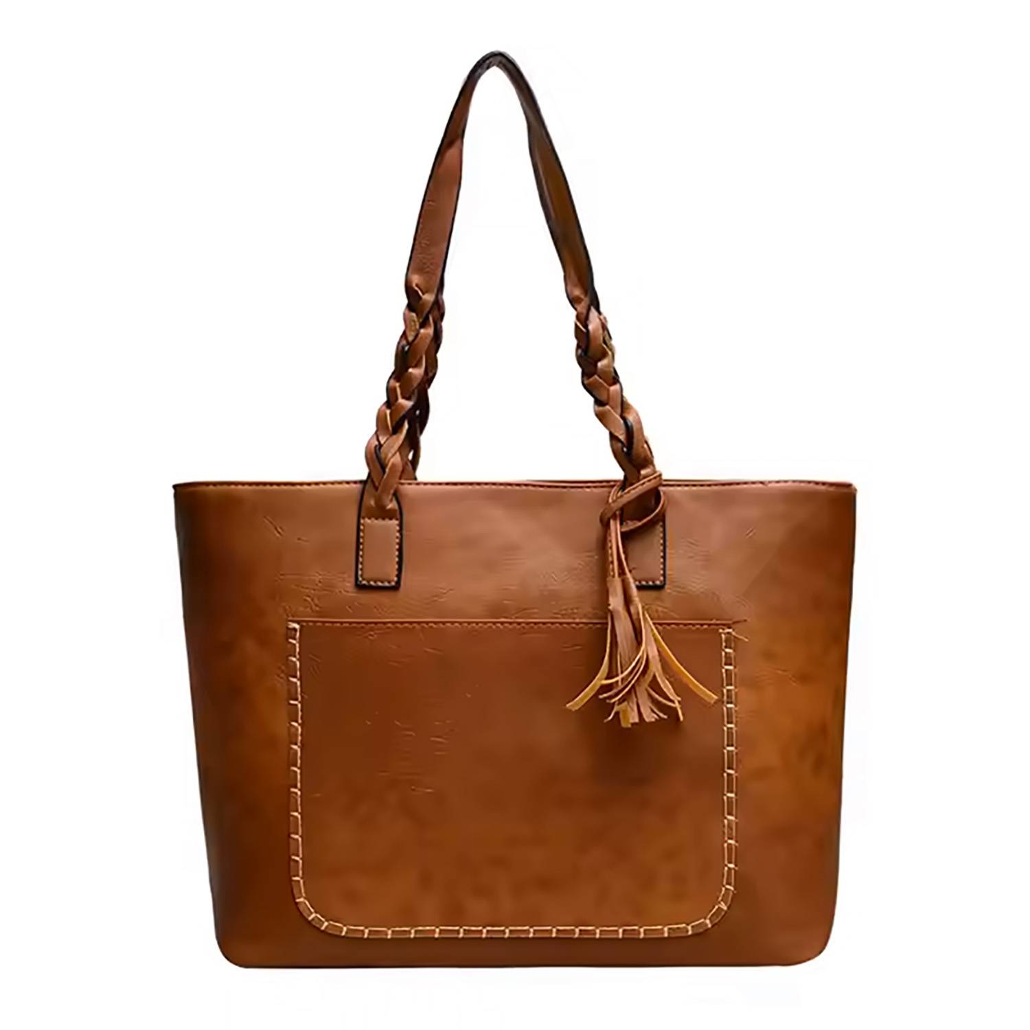 Large capacity tassel shoulder bag 2