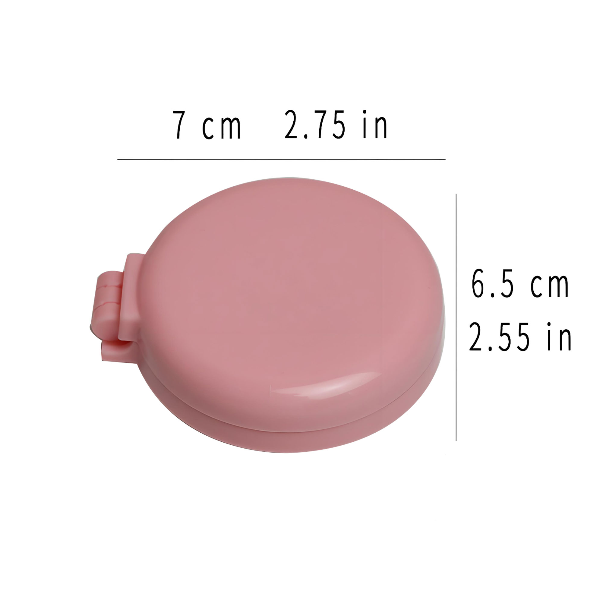 Mini Folding Airbag Comb W/Mirror 4