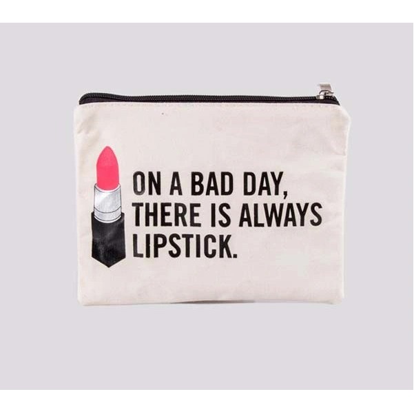 12 Oz Canvas Zipper Pouch Makeup Bag 1