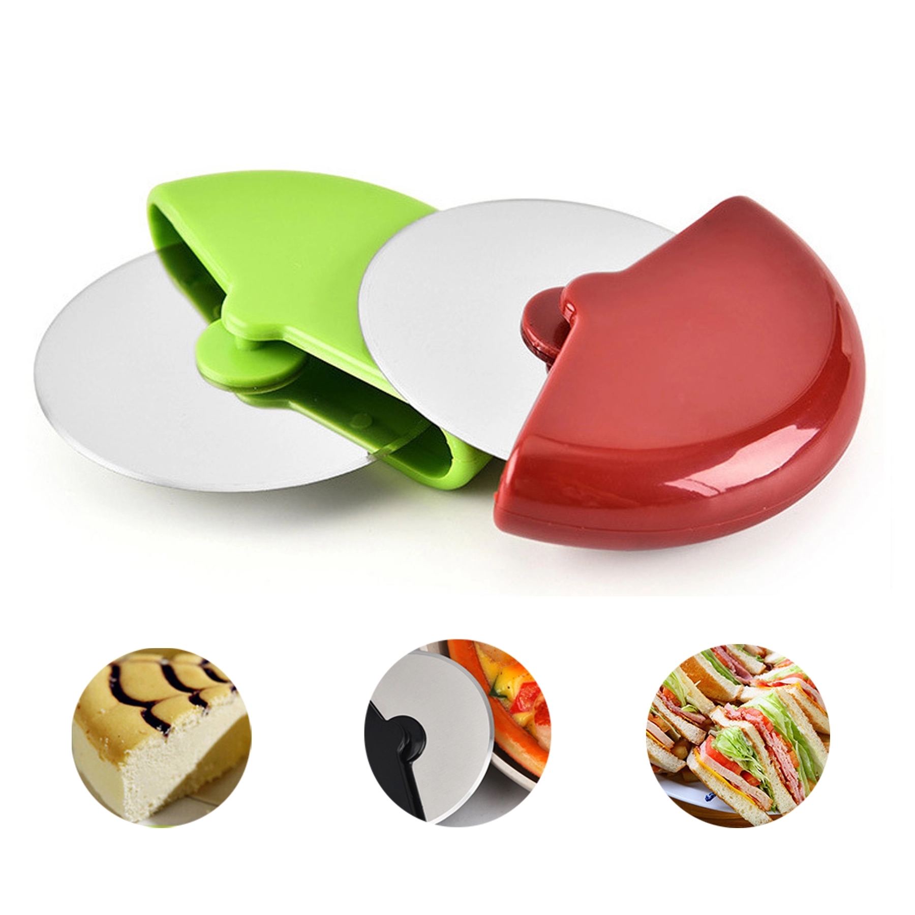 Stainless Steel Round Wheel Pizza Cutter 2