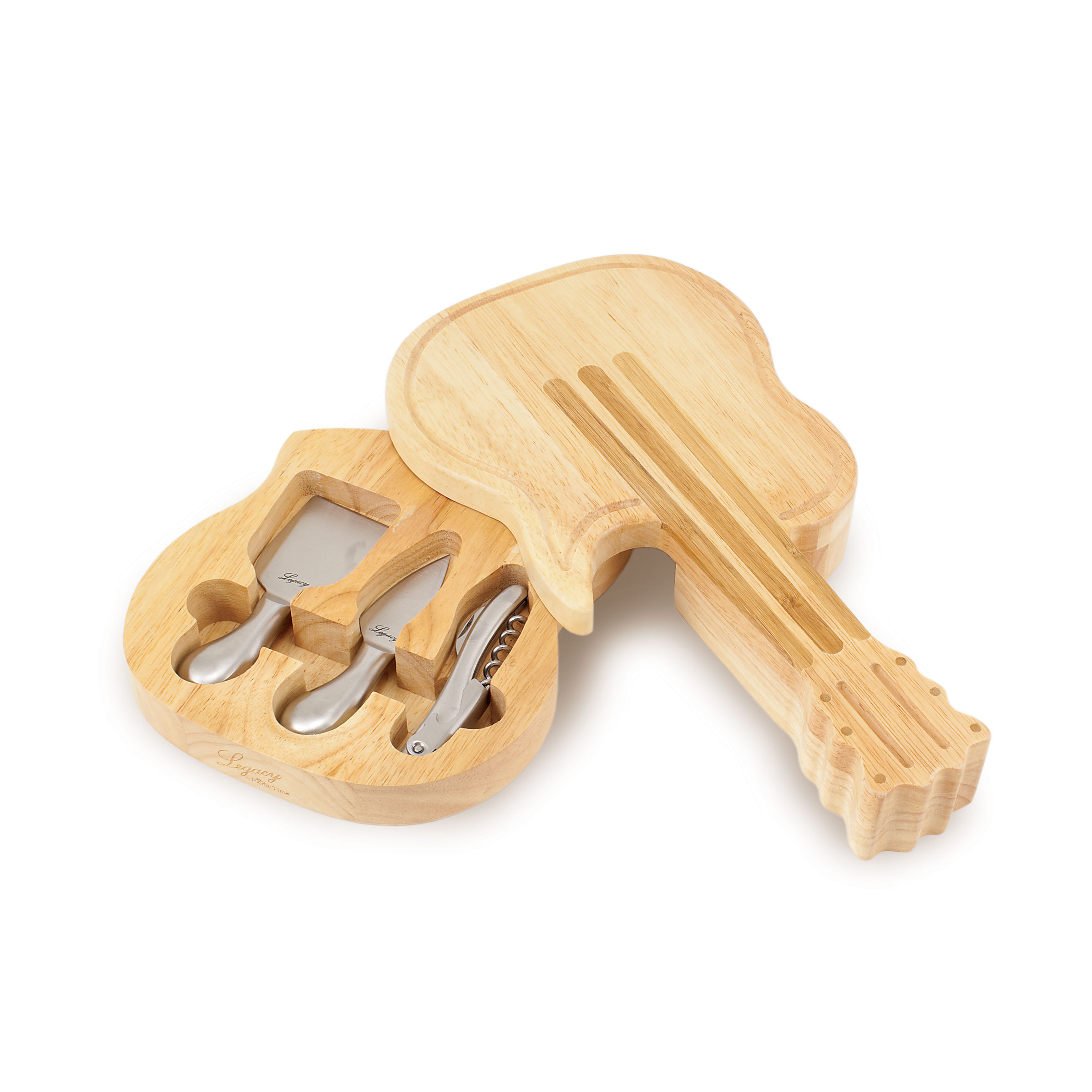 Guitar Cheese Cutting Board & Tools Set 3