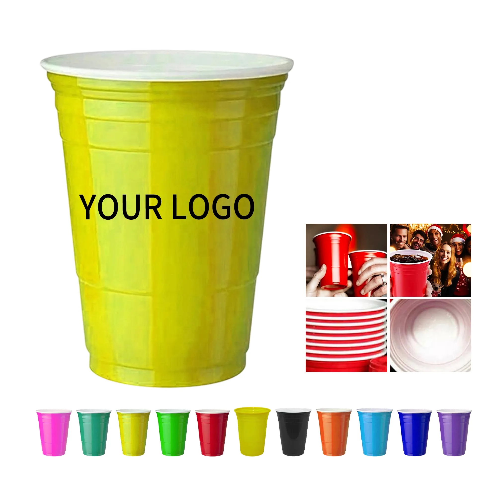 16oz Plastic Party Cup 3.8x4.7 11