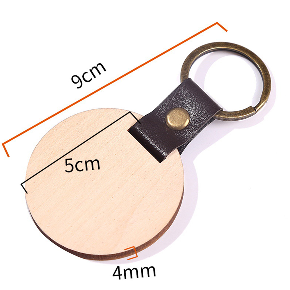 Wooden PU Key Ring 3