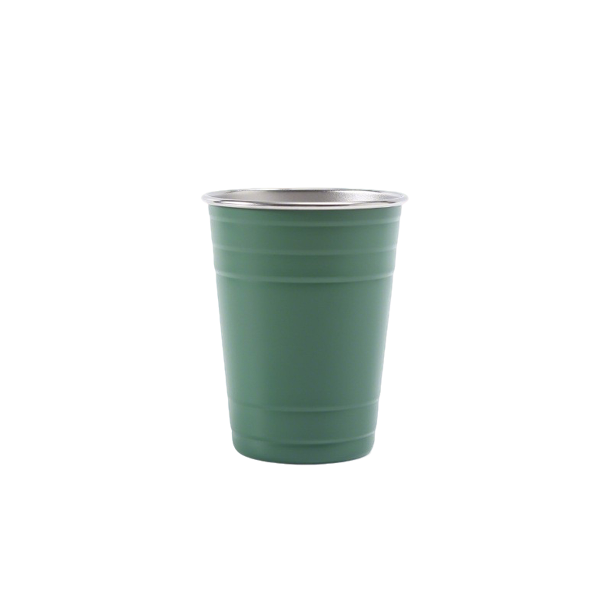 Reusable Stainless Steel Cup 16 Ounce 3.5" Diameter x 5" Height 6