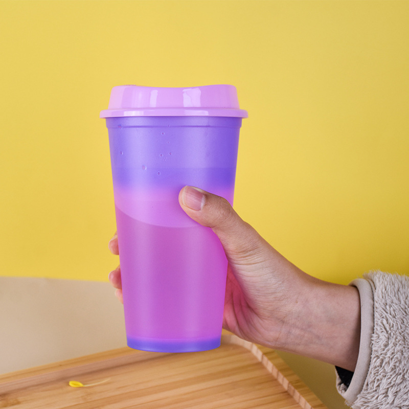 16 oz Hot Color Changing Cups w/ Lid 13