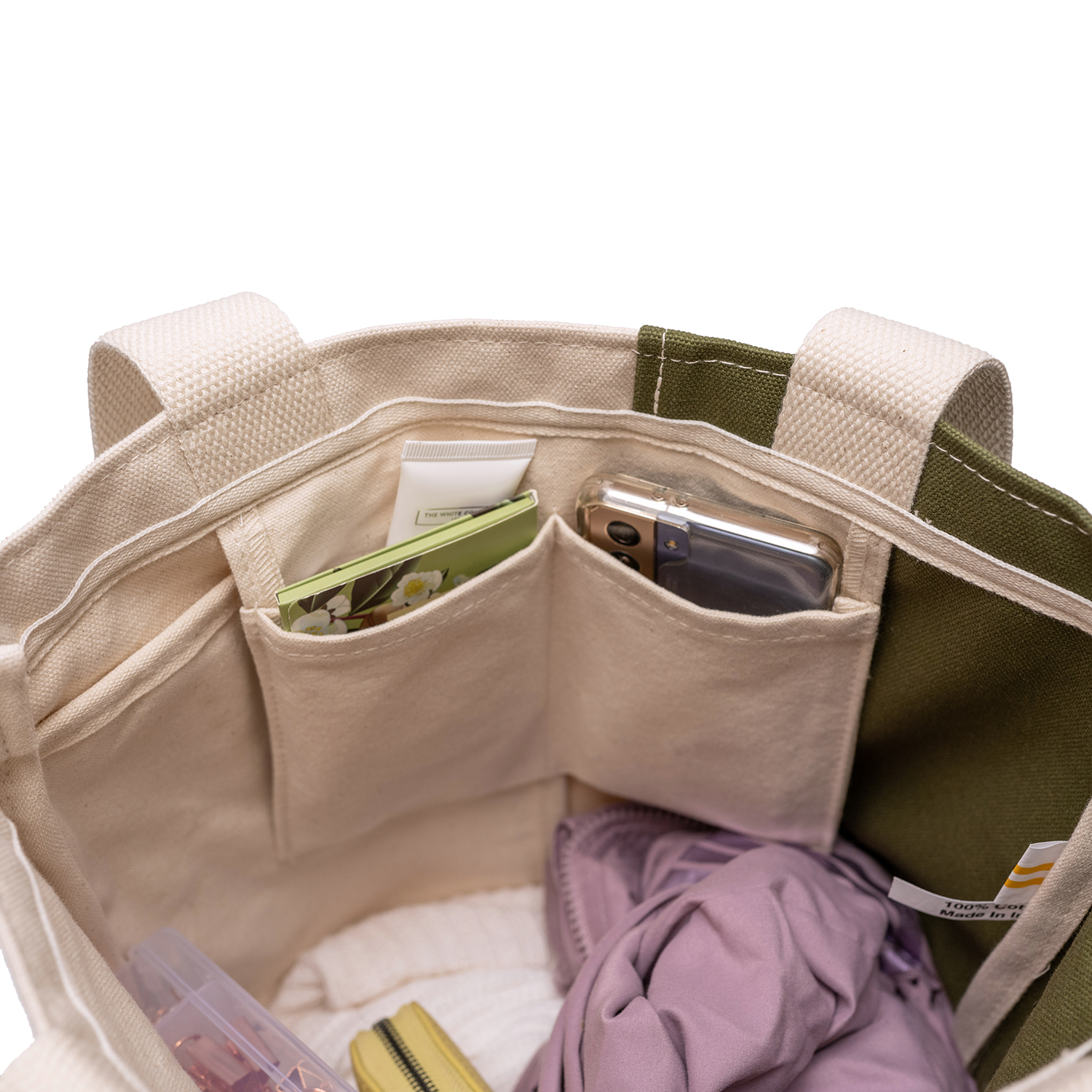 18 Oz. Heavyweight Two Tone Bay Tote 16