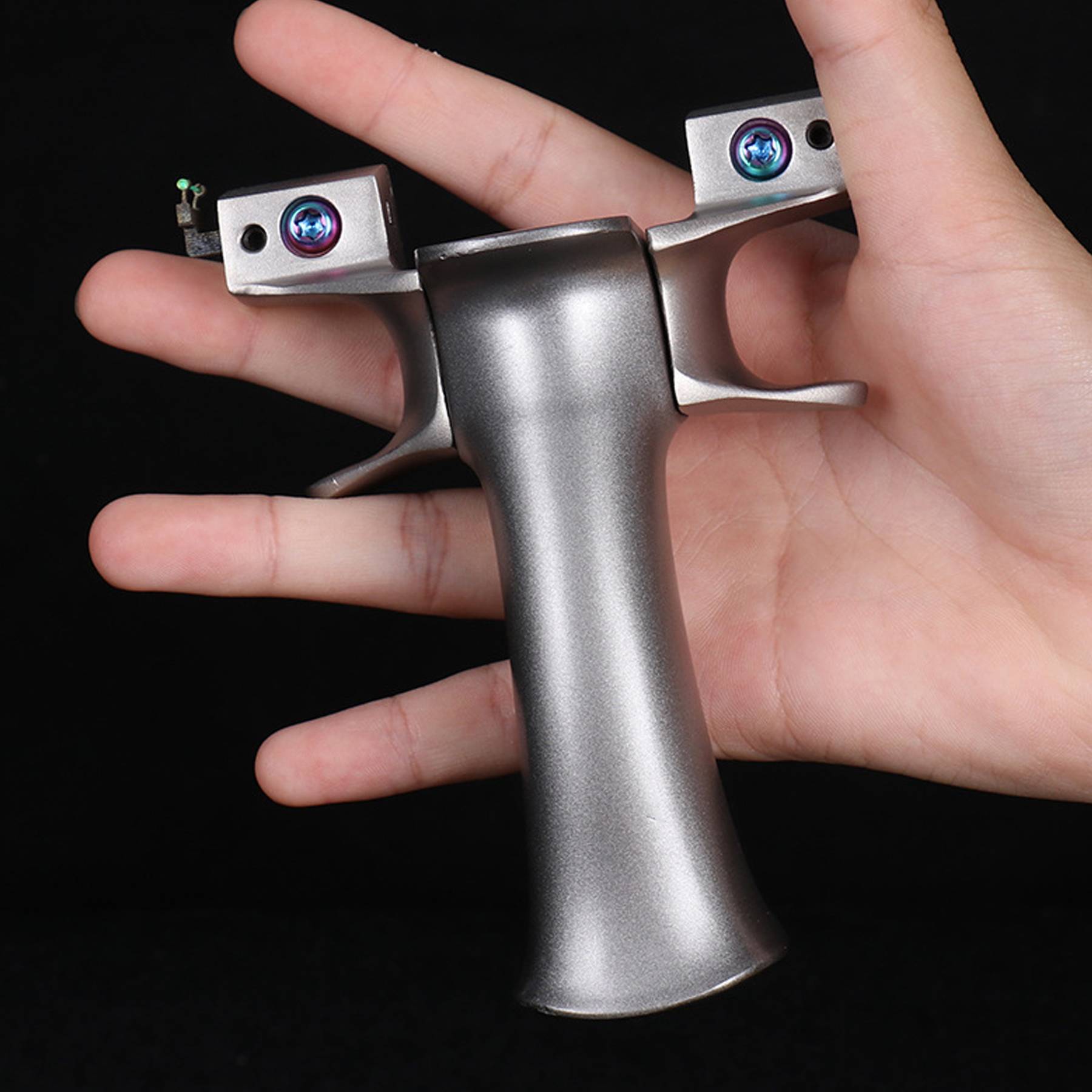 Stainless Steel Bow Head Slingshot 3