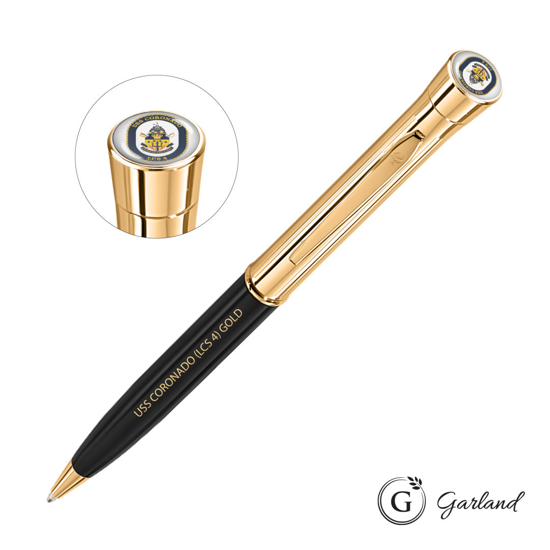 Garland® Monogram Custom Twist Ballpoint Pen - Gold 1