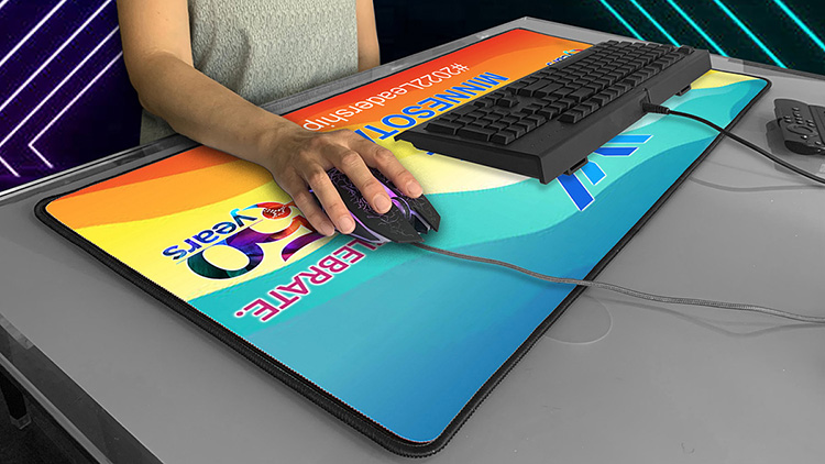 "GAMER'S PARADISE" XL Desk Tech Mat/Gaming Pad 12