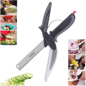 2 In 1 Smart Scissors Cutter With Detachable Cutting Board 13