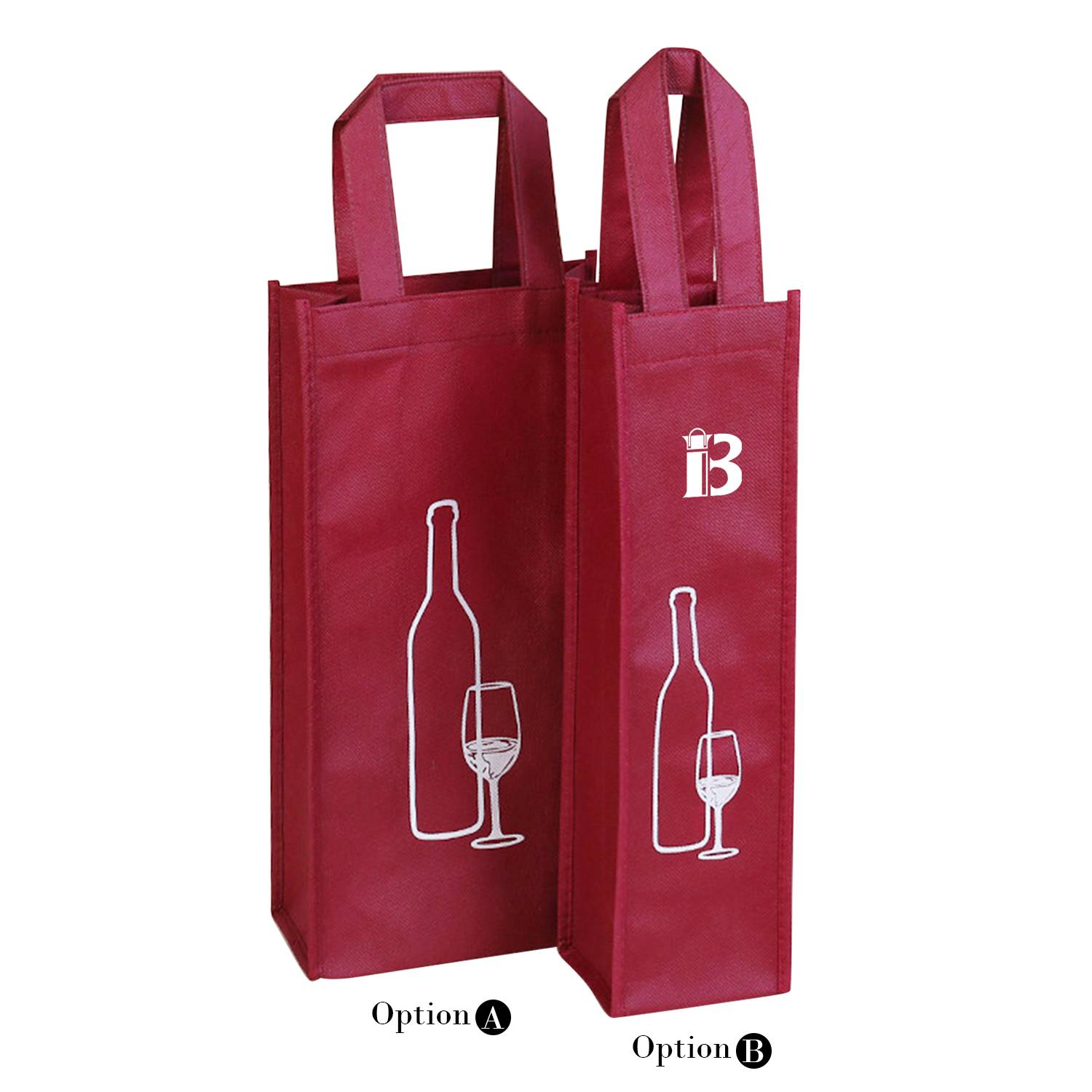 Non-woven Fabric Wine Tote Bag 2