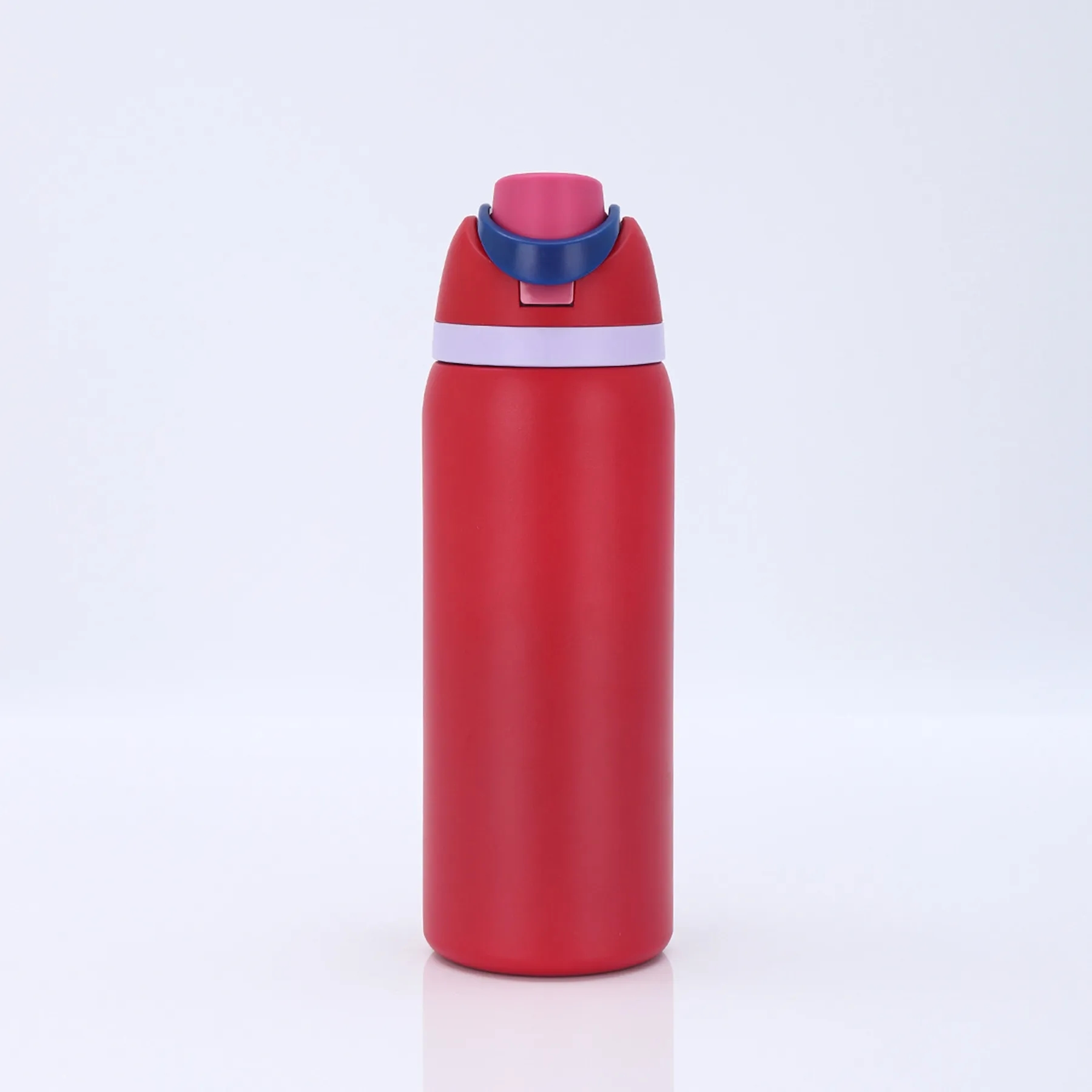 16 Oz. Leak Proof Spout Lid Water Bottle with Straw 8