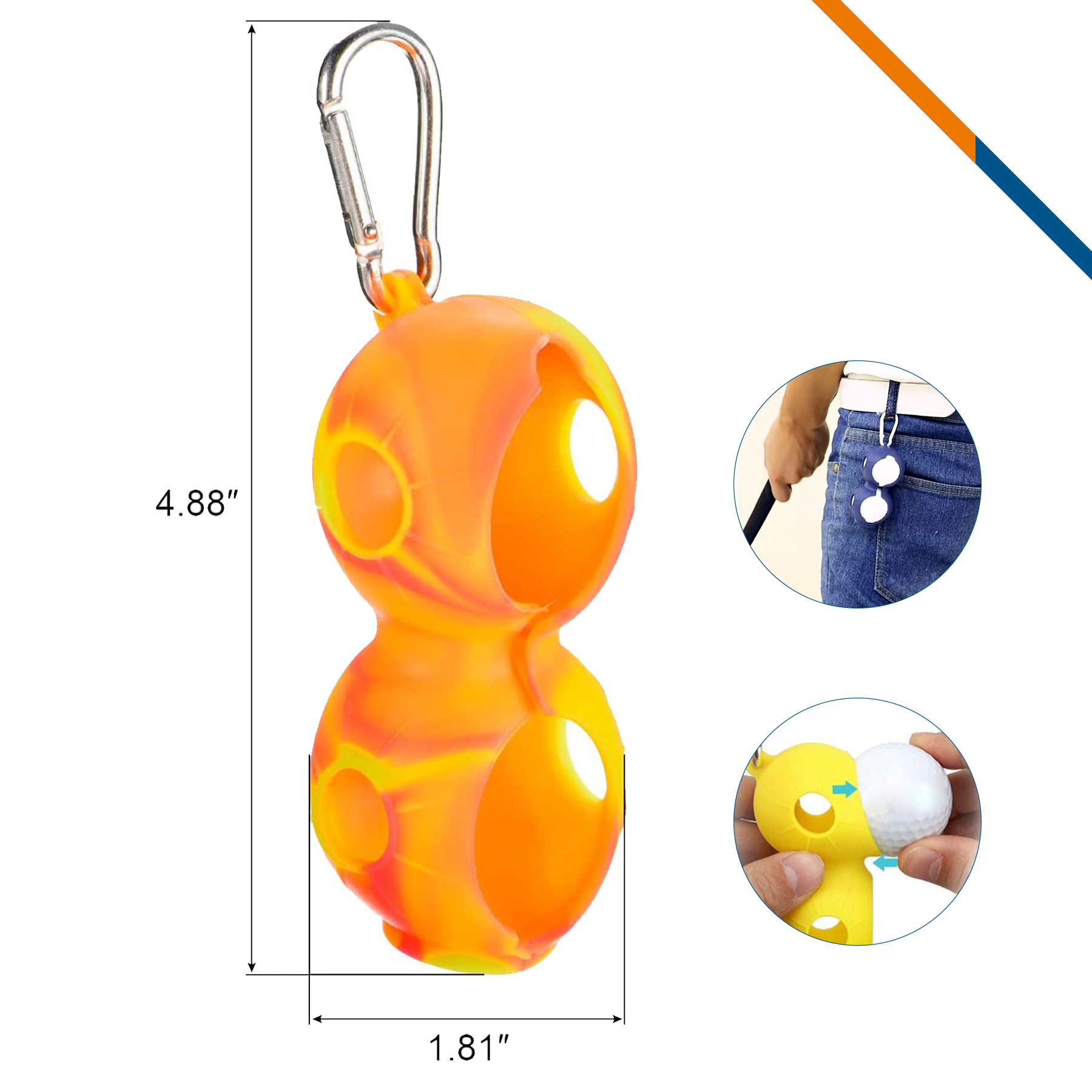 Seki Golf Ball Holder 6