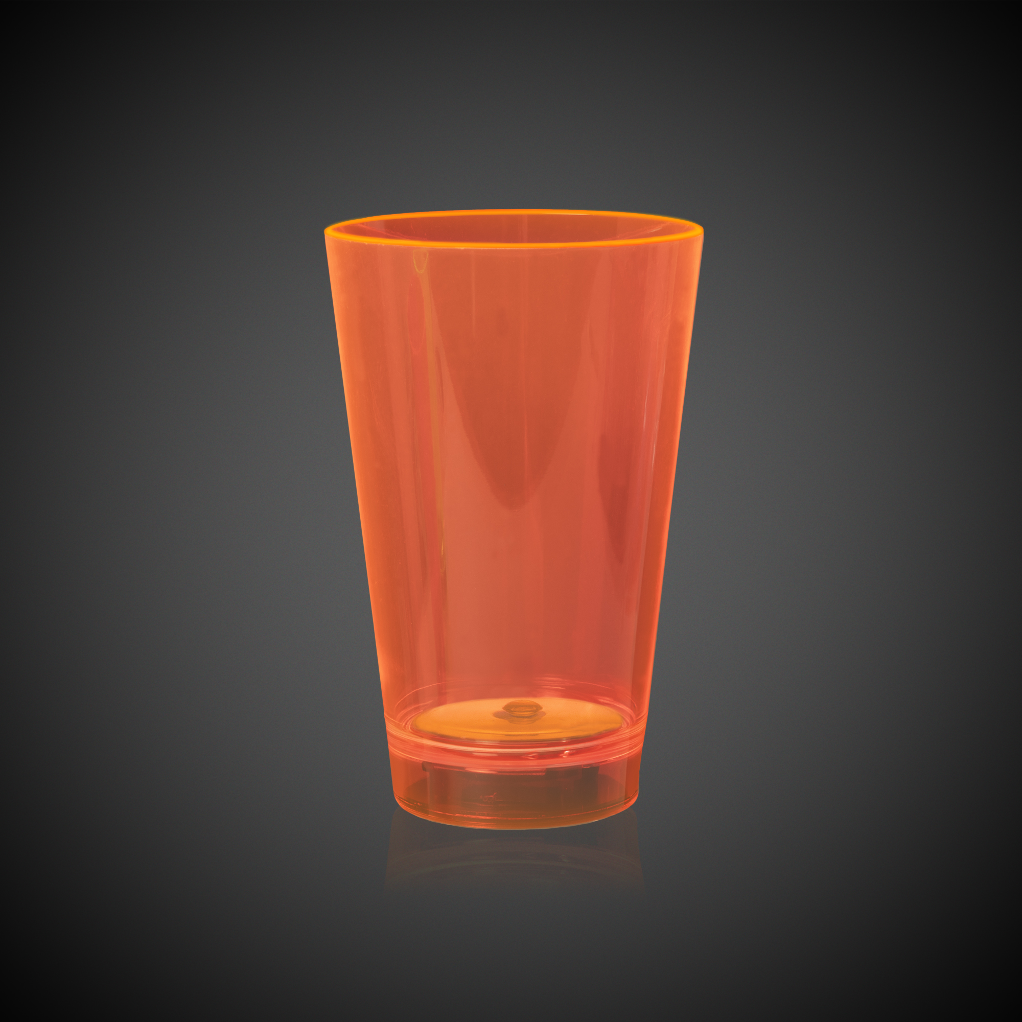 Orange 12oz. Neon Plastic LED Tumbler(Pad Printed) 2