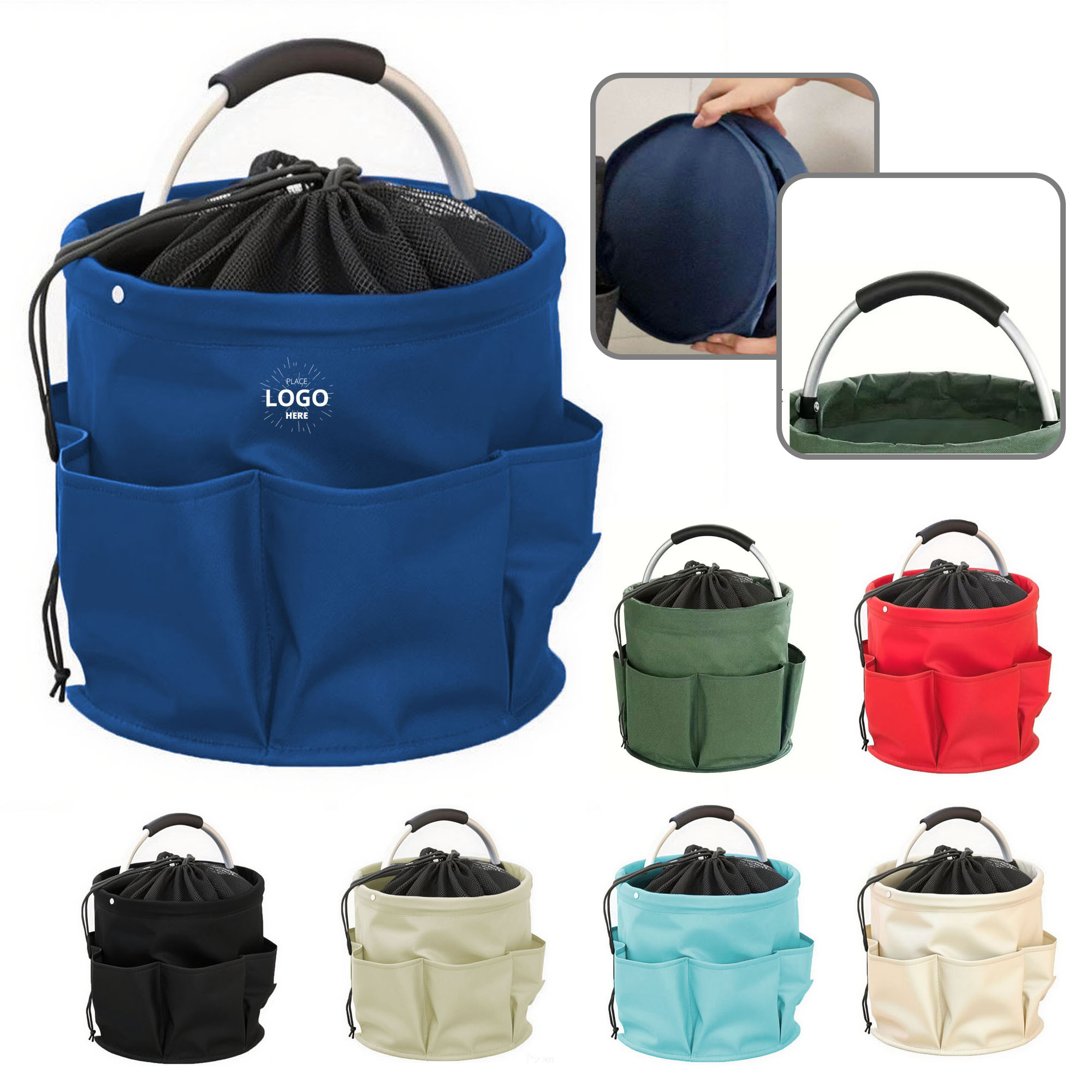 Portable Oxford Cloth Picnic Storage Bucket 2