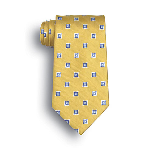 Yellow Vasari Polyester Tie 1
