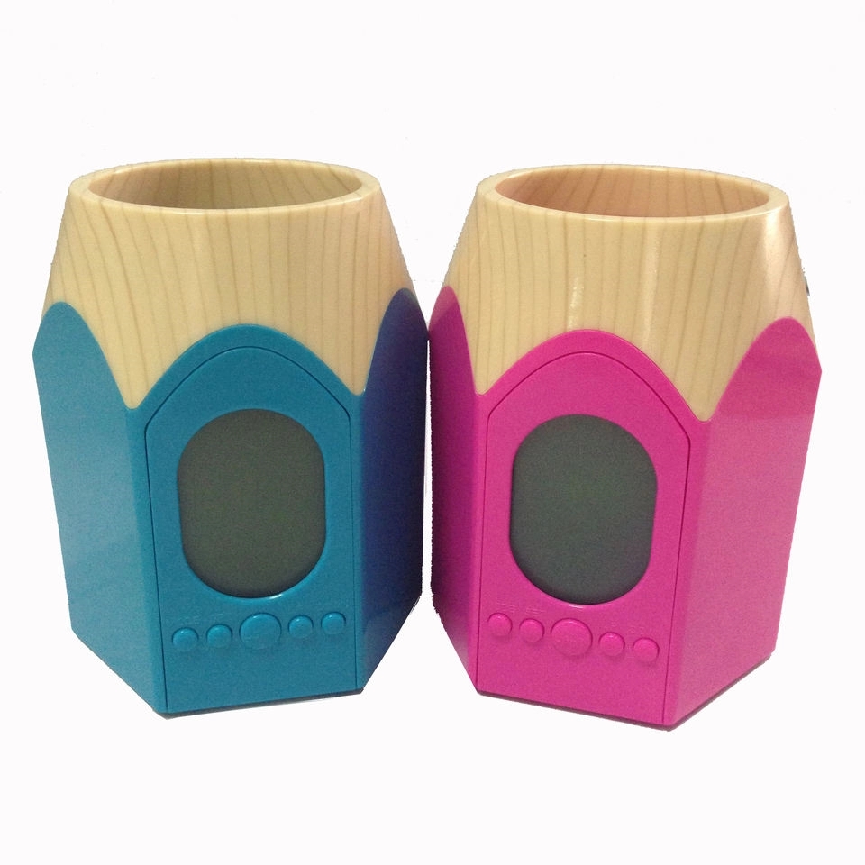 Electronic Calendar Pens Pencil Holder Cup 6