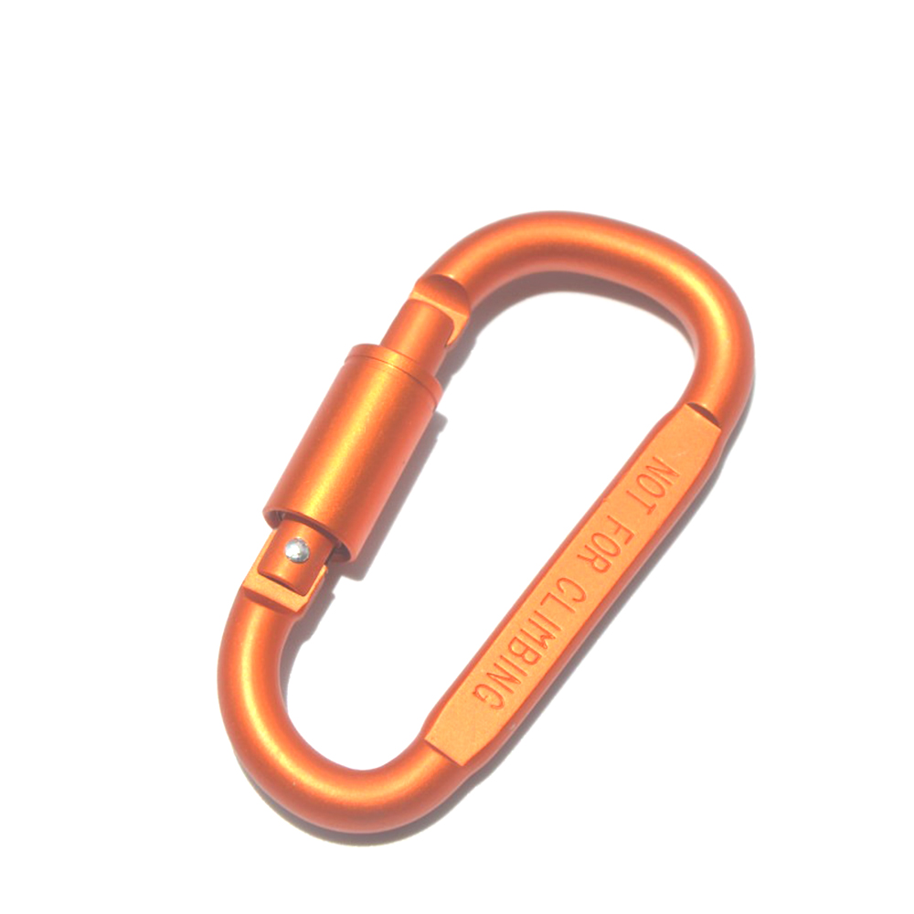 #8 D-shaped 22g high quality frosted carabiner backpack hook 8