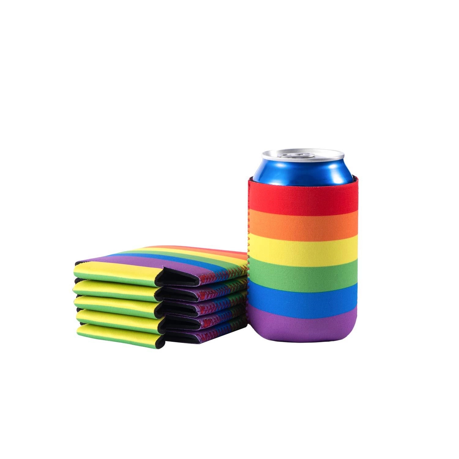 Neoprene Rainbow Can Cooler 4