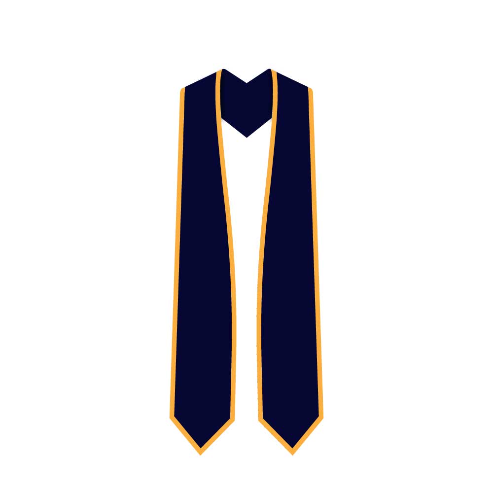Honorary Graduation Stole - Full-Color Sublimation 60" 9