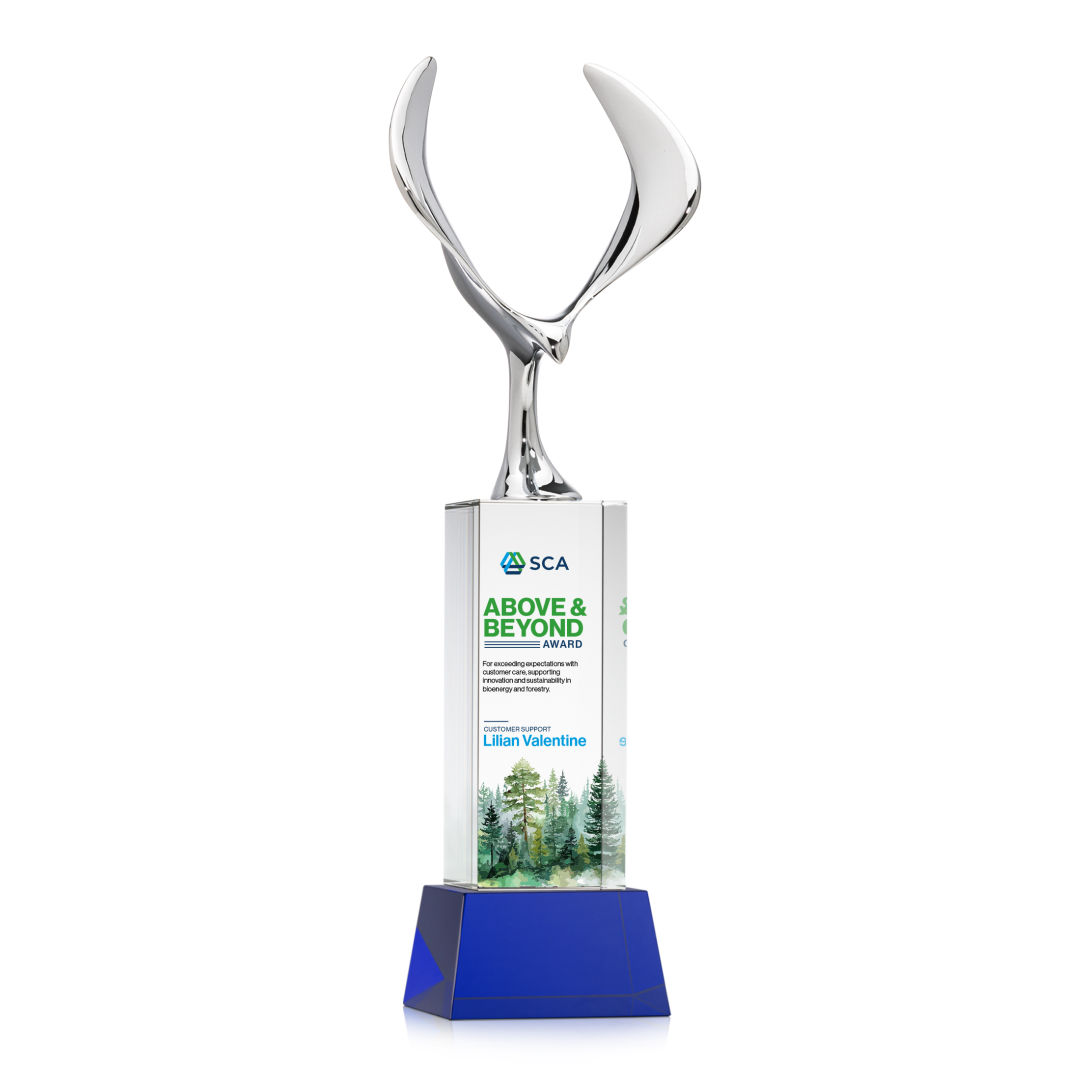 Maverick Eagle VividPrint™ Award on Belcroft Base - Blue 10