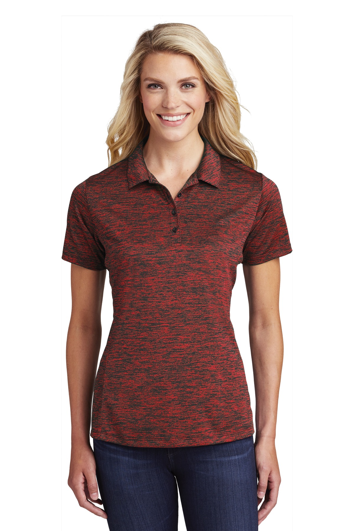 Sport-Tek Women's PosiCharge Electric Heather Polo. LST590 30