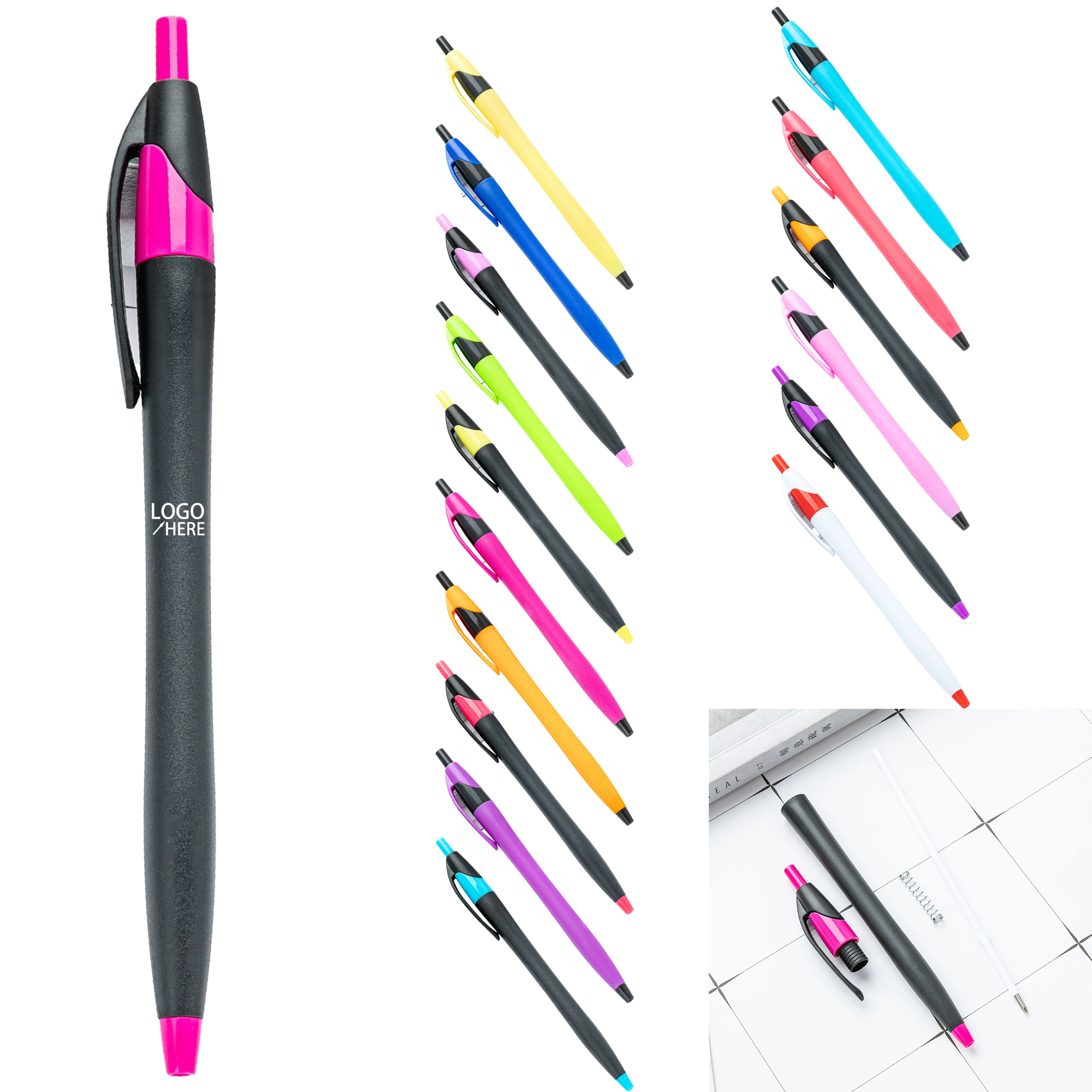 Matte Finish Gourd Click Ballpoint Pen 1
