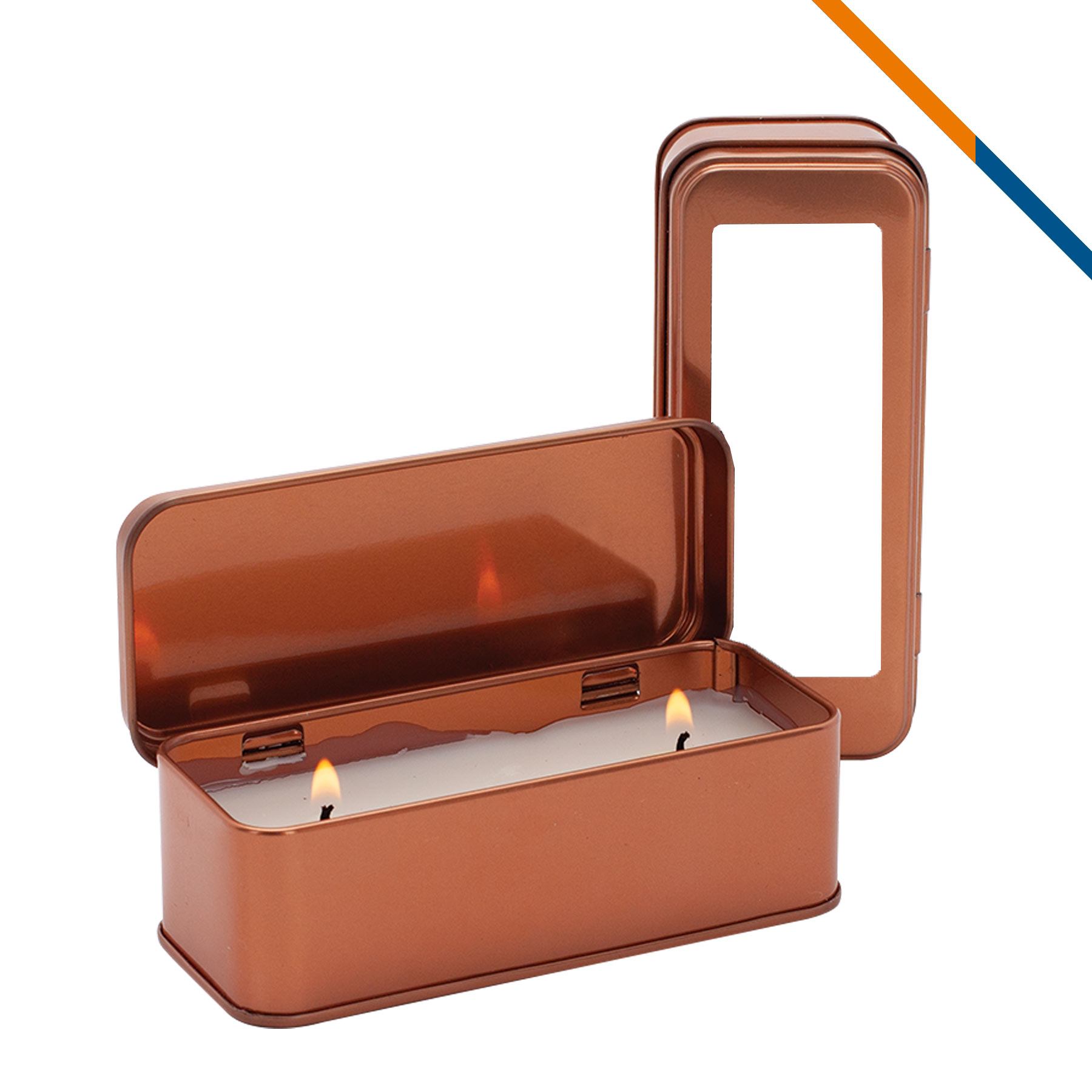 Lumi Scented Copper Rectangular Candle - 2.25 OZ. 5