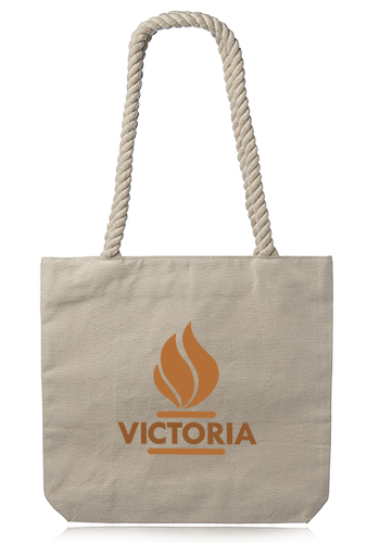 Pristine Cove Canvas Tote with Rope Handles 1