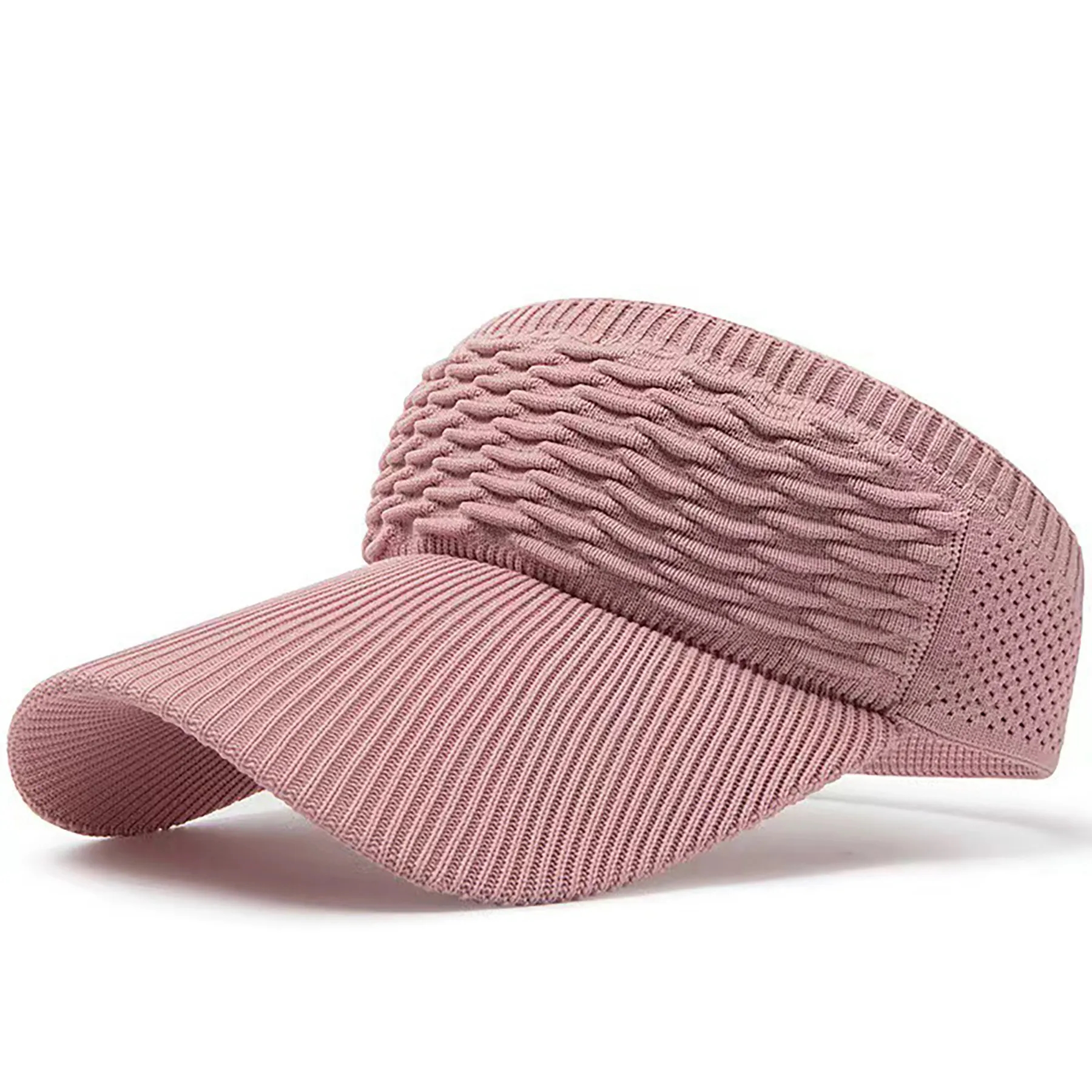 Women Knitted Elastic Visor Hat 2