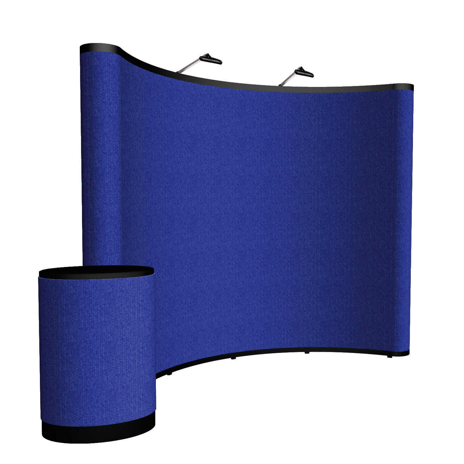 10' Curved Show 'N Rise Floor Display Kit (Fabric) 6